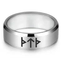 Кольцо с рунической формулой Защитный барьер, р.9 KLL-055-9
