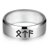 Кольцо с рунической формулой Победа, достижение цели, р.10 KLL-056-10