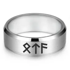 Кольцо с рунической формулой Победа, достижение цели, р.12 KLL-056-12