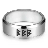 Кольцо с рунической формулой Женское счастье, р.9 KLL-067-9