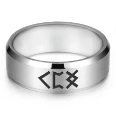 Кольцо с рунической формулой Улучшение самочувствия, р.8 KLL-072-8