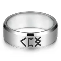 Кольцо с рунической формулой Улучшение самочувствия, р.9 KLL-072-9