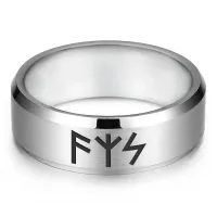 Кольцо с рунической формулой Озарение Африканский, р.11 KLL-080-11