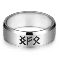 Кольцо с рунической формулой Денежный канал, р.10 KLL-081-10