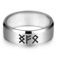 Кольцо с рунической формулой Денежный канал, р.8 KLL-081-8