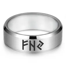 Кольцо с рунической формулой Финансовая свобода, р.9 KLL-083-9