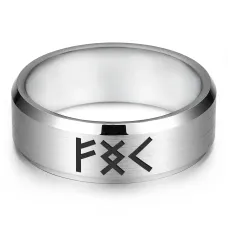 Кольцо с рунической формулой Активация трудолюбия, р.10 KLL-085-10