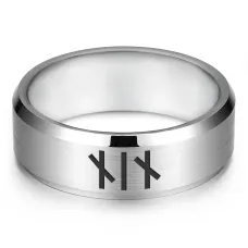 Кольцо с рунической формулой Самопознание, р.10 KLL-089-10