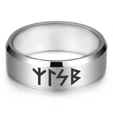 Кольцо с рунической формулой Антистресс, р.11 KLL-092-11