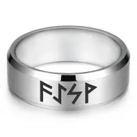 Кольцо с рунической формулой Усваивание учебной информации, р.8 KLL-094-8