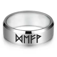 Кольцо с рунической формулой Новый уровень успеха и благополучия, р.8 KLL-096-8