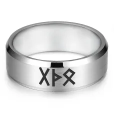 Кольцо с рунической формулой Гармоничные отношения, р.8 KLL-100-8