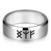 Кольцо с рунической формулой Подключение к денежному каналу, р.8 KLL-101-8