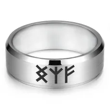 Кольцо с рунической формулой Подключение к денежному каналу, р.8 KLL-101-8