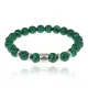 Браслет Знаки Зодиака - Весы с синт.камнем Малахит 8мм BSZ01-07