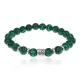 Браслет Знаки Зодиака - Козерог с синт.камнем Малахит 8мм