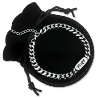 Браслет цепь из нержавеющей стали Счастье, удача, успех BSJ-011