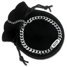 Браслет цепь из нержавеющей стали Удача всегда и везде BSJ-013