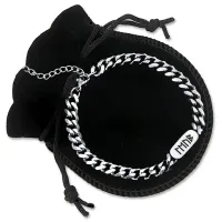 Браслет цепь из нержавеющей стали Любовь и семья BSJ-019