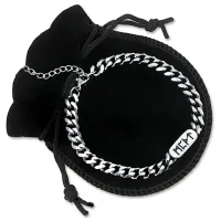 Браслет-цепь из нержавеющей стали Защита от энергетических вампиров BSJ-023