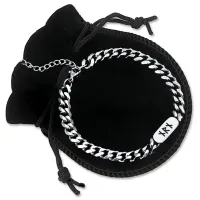 Браслет цепь из нержавеющей стали Защита от колдовства BSJ-036