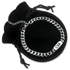 Браслет цепь из нержавеющей стали Привлечение партнера по судьбе BSJ-075