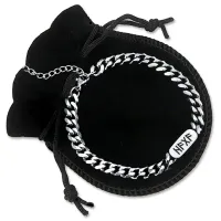 Браслет цепь из нержавеющей стали Защита от сплетен и врагов BSJ-078