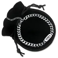 Браслет цепь из нержавеющей стали Удача и защита BSJ-082