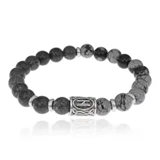 Рунический браслет Предупреждения и Защиты (Хагалаз) BSR4-11