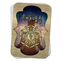 Карта-амулет с мантрой Ом Мани Падме Хум YAN633