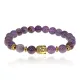 Браслет-амулет Будда с нат. камнем Аметист 8мм BSH-01-03