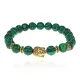 Браслет-амулет Будда с синт. камнем Малахит 8мм BSH-01-12