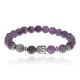 Браслет-амулет Будда с нат.камнем Аметист 8мм BSH-01-03S