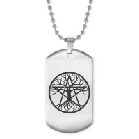 Жетон на цепочке Дерево жизни и Пентаграмма ACZ2-001