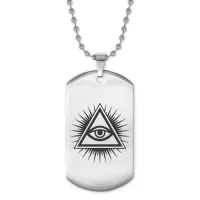 Жетон на цепочке Всевидящее око ACZ2-004