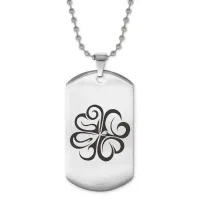 Жетон на цепочке Клевер удачи ACZ2-012