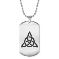 Жетон на цепочке Трикветр ACZ2-015