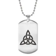 Жетон на цепочке Трикветр ACZ2-015