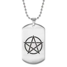 Жетон на цепочке Пентаграмма ACZ2-021