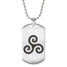 Жетон на цепочке Трискель ACZ2-026