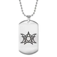 Жетон на цепочке Лунный пентакль ACZ2-028