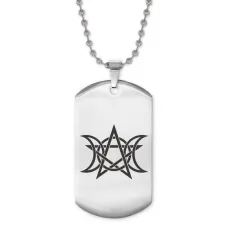 Жетон на цепочке Лунный пентакль ACZ2-028