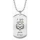 Жетон на цепочке Я буду любить тебя ACZ2-199