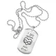 Жетон на цепочке Я буду любить тебя ACZ2-199