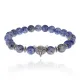 Браслет-амулет Лиса с нат.камнем Содалит 8мм BSH-04-18S