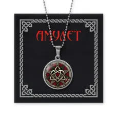 Амулет Трикветр и сердце AMN-081