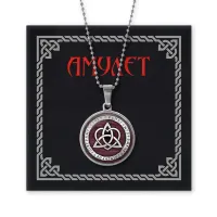 Амулет Трикветр и сердце AMN-230