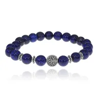 Браслет Дерево жизни с нат.камнем Лазурит 8мм BSH-05-10S