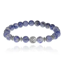 Браслет Дерево жизни с нат.камнем Содалит 8мм BSH-05-18S