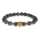 Браслет-амулет Леопард с нат.камнем Лабрадор 8мм BSH-07-08S